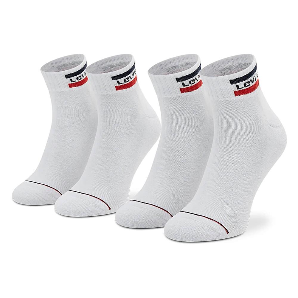 Levis Mid Cut Sprtwr Logo 2P White / White