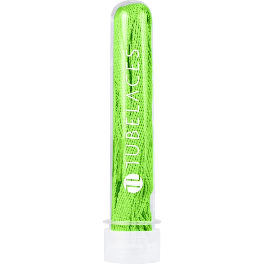 Tubelaces White Flat neongreen 120cm