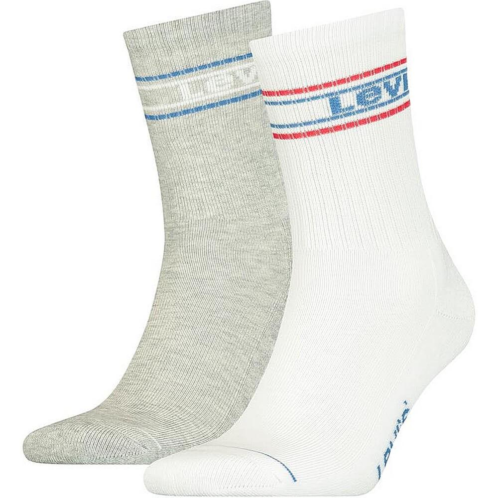 Levis Unisex Pique Logo Regular Cut (2-Pack) White / Blue / Red