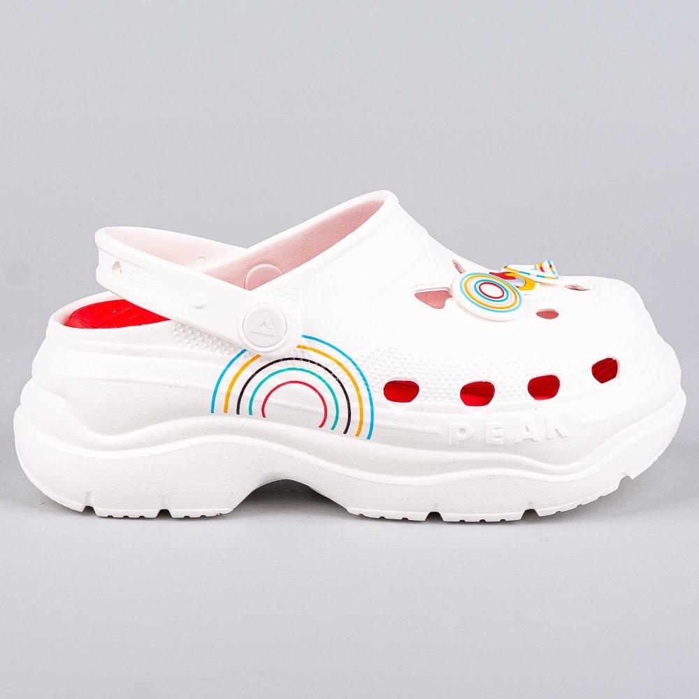 Dámske sandále PEAK Taichi Clogs Jolly Paris Olympic WHITE/RED