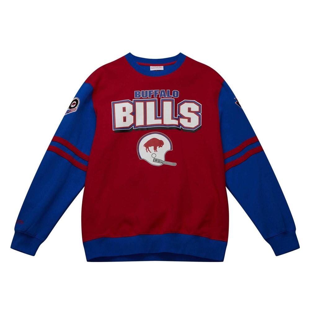 Mitchell & Ness NFL All Over Crew 2.0 BUFFALO BILLS Scarlet