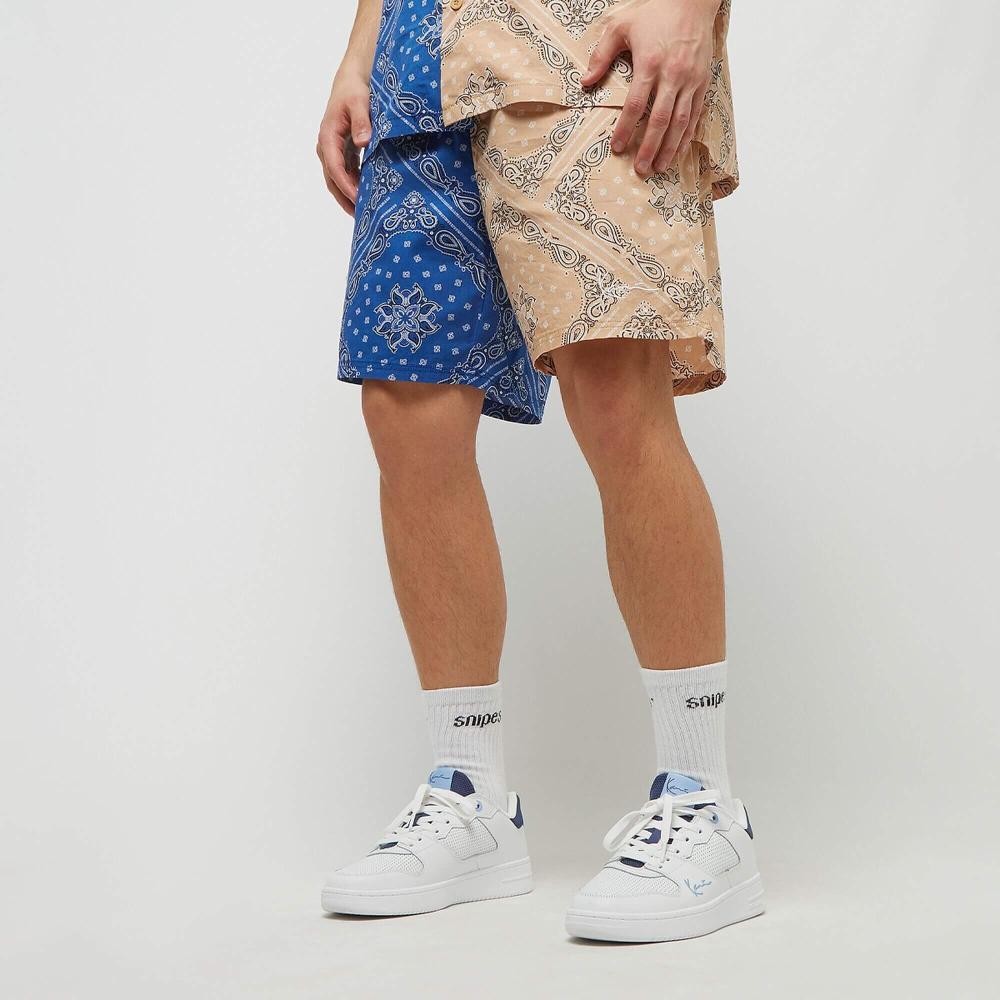 Karl Kani KK Small Signature Paisley Block Resort Shorts blue/sand