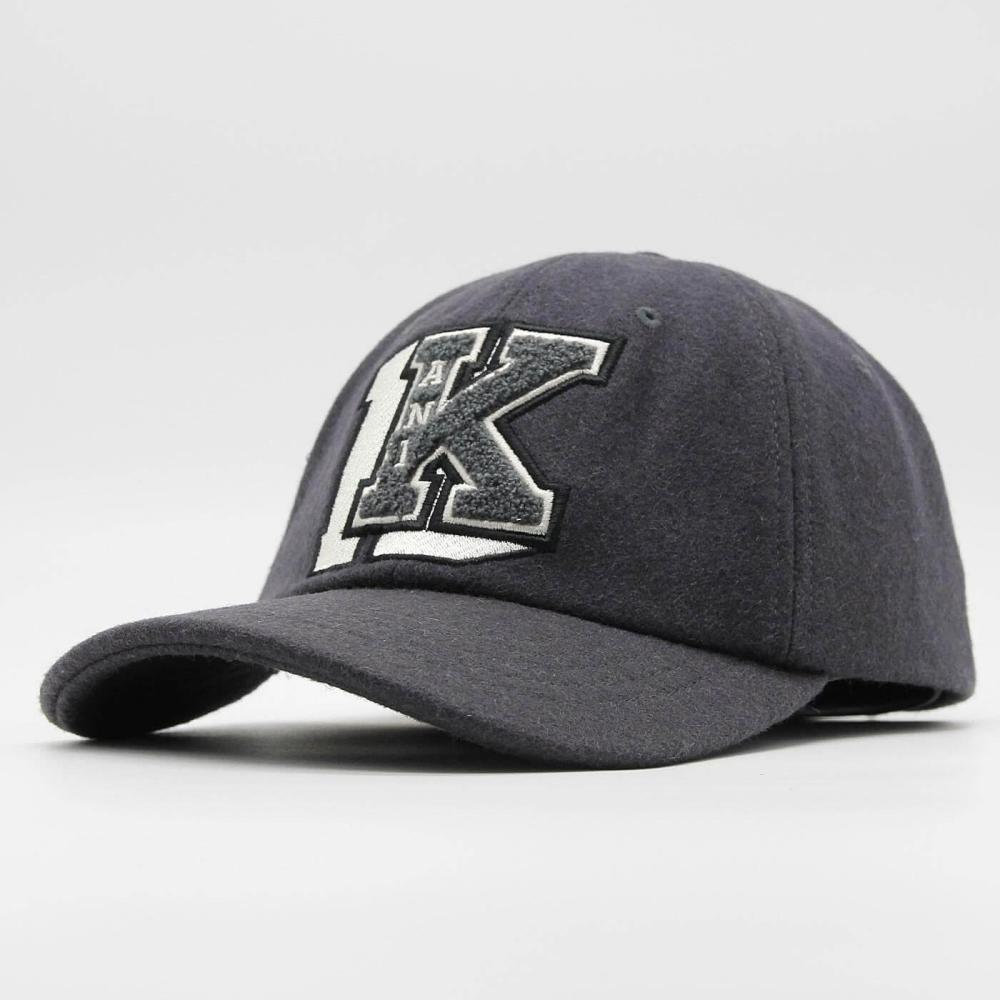 Karl Kani KK Retro Patch Wool Blend Cap Anthracite