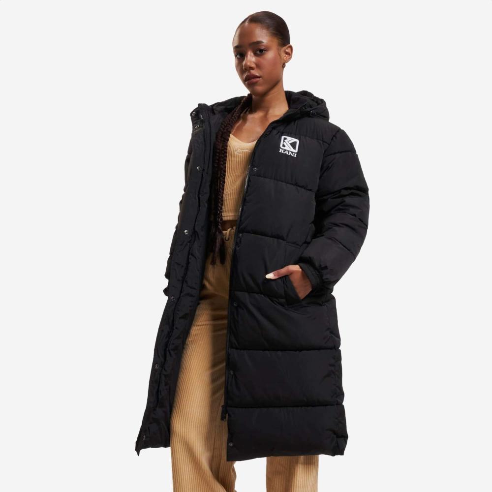 Dámska prešívaná bunda Karl Kani Casual Puffer čierna