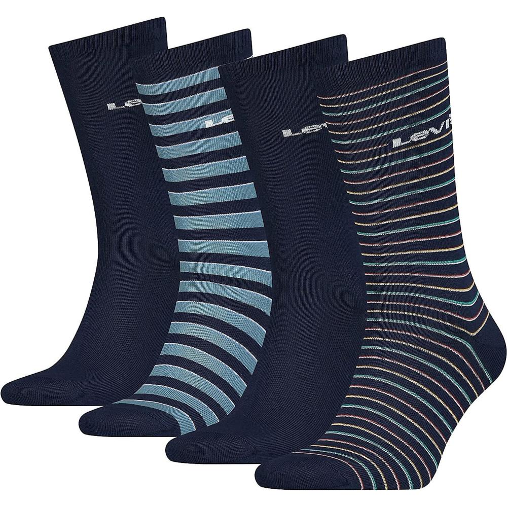 Levis Giftbox Reg Cut Stripe Blue 4P Blue Combo