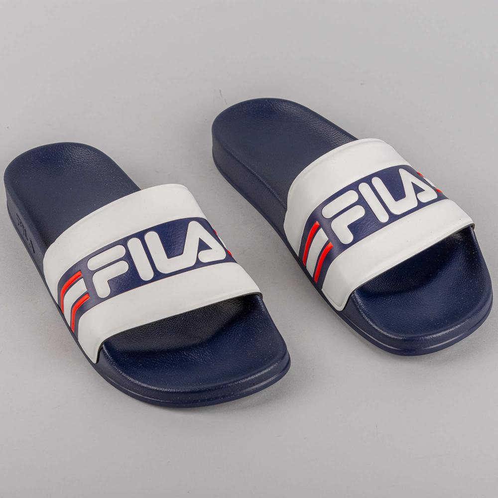 FILA Slipper OCEANO White-Fila Navy-Fila Red