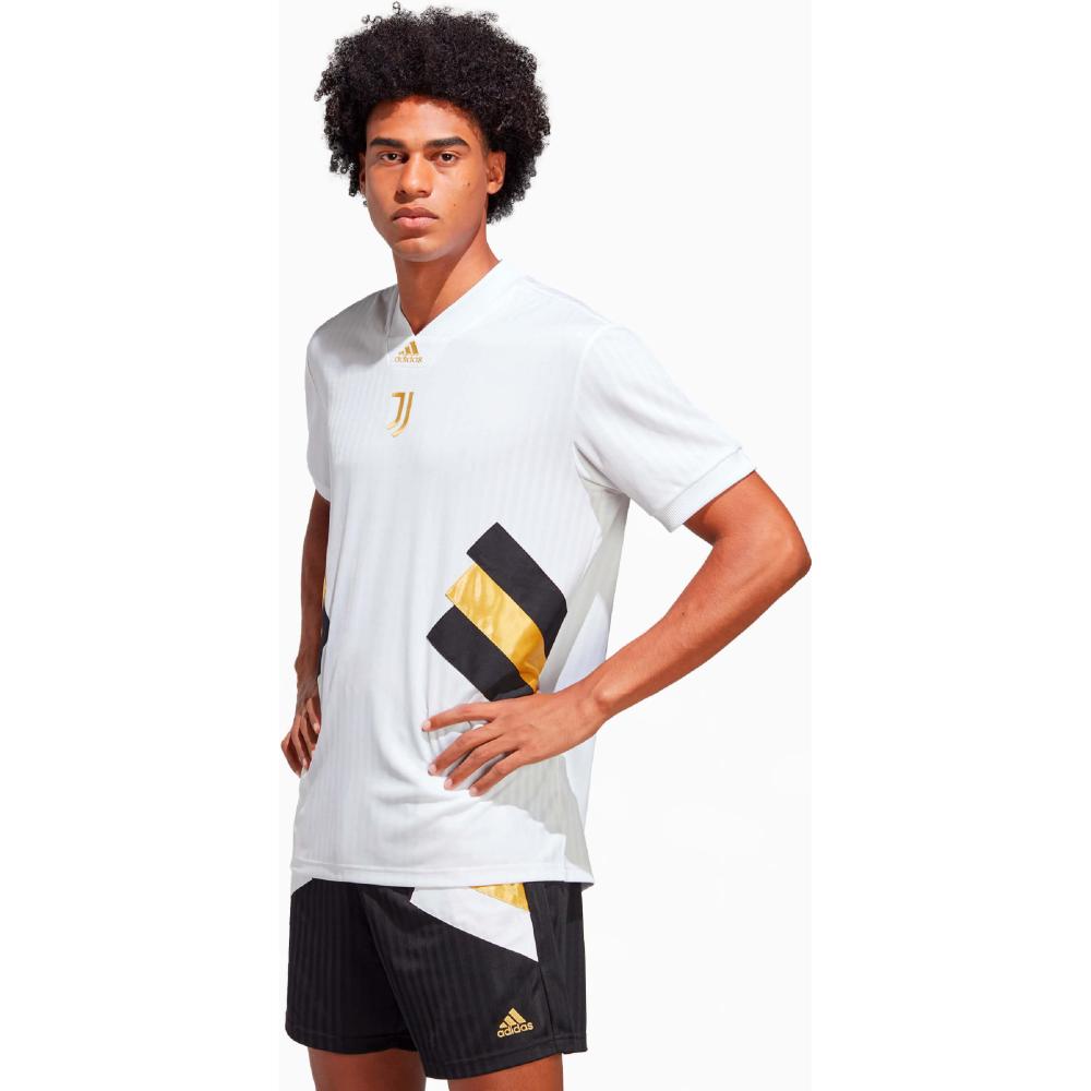 Adidas Men Juventus Icon Jersey White/Black/Gold