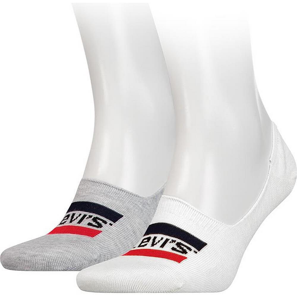 Levis Low Rise Sportwr Logo 2P White / Grey