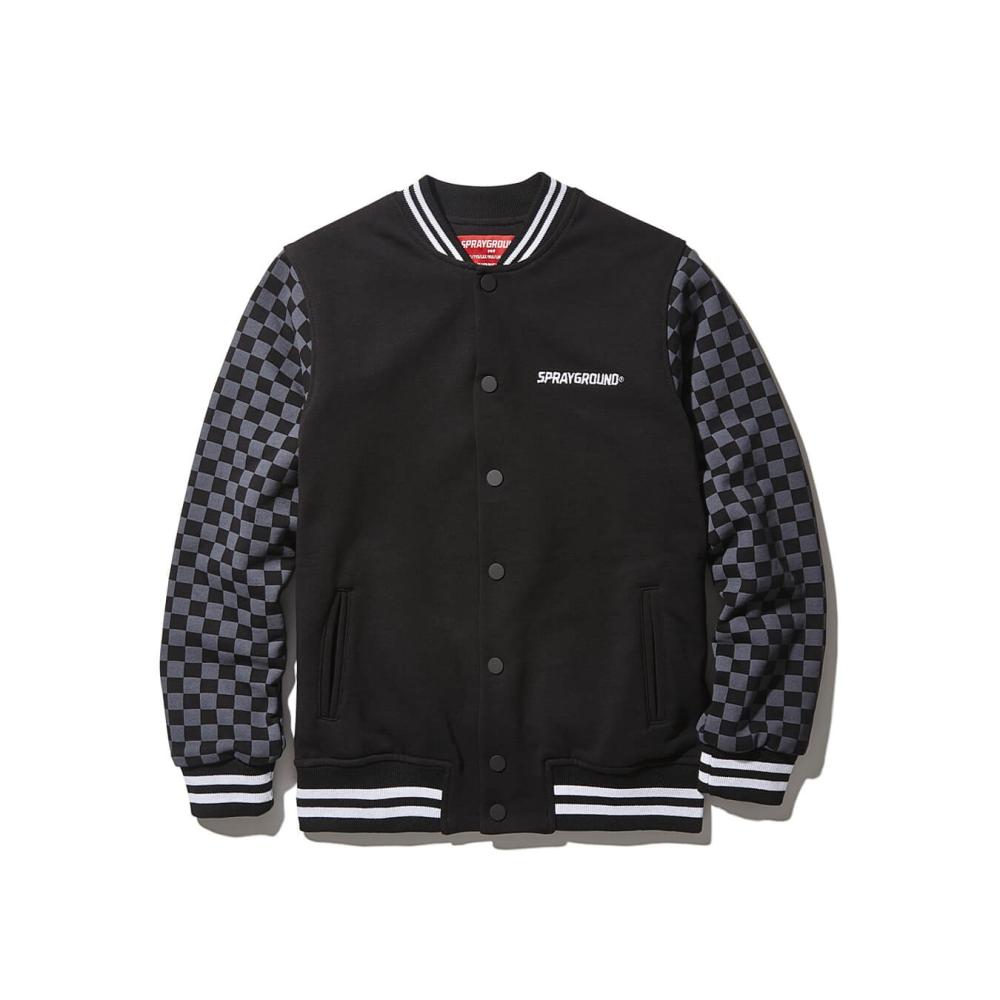 Sprayground Checkered Varsity Grey/Black