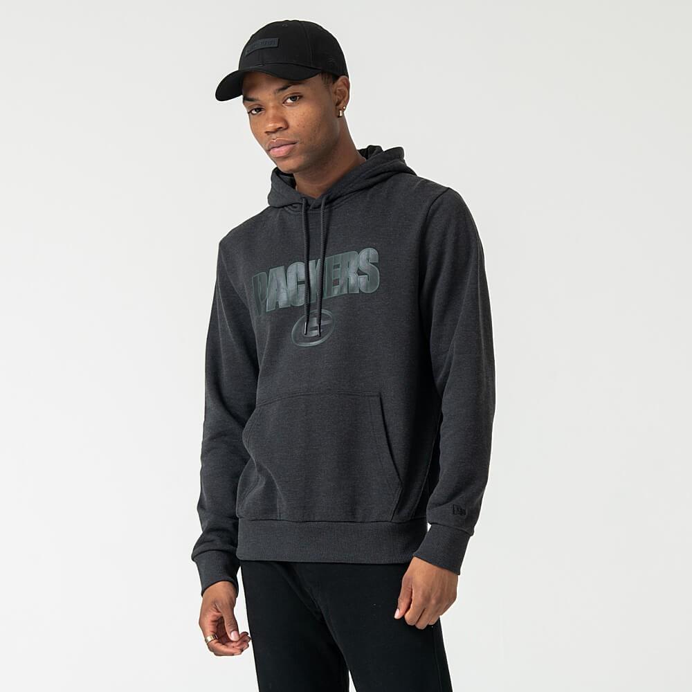 New Era Mikina Nfl Pull Over Hoody Green Bay Packers Graphite