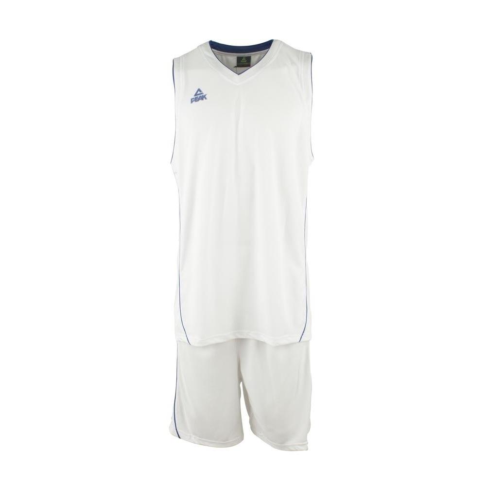 PEAK Men Basketball Uniform White/ Royal (F771103)