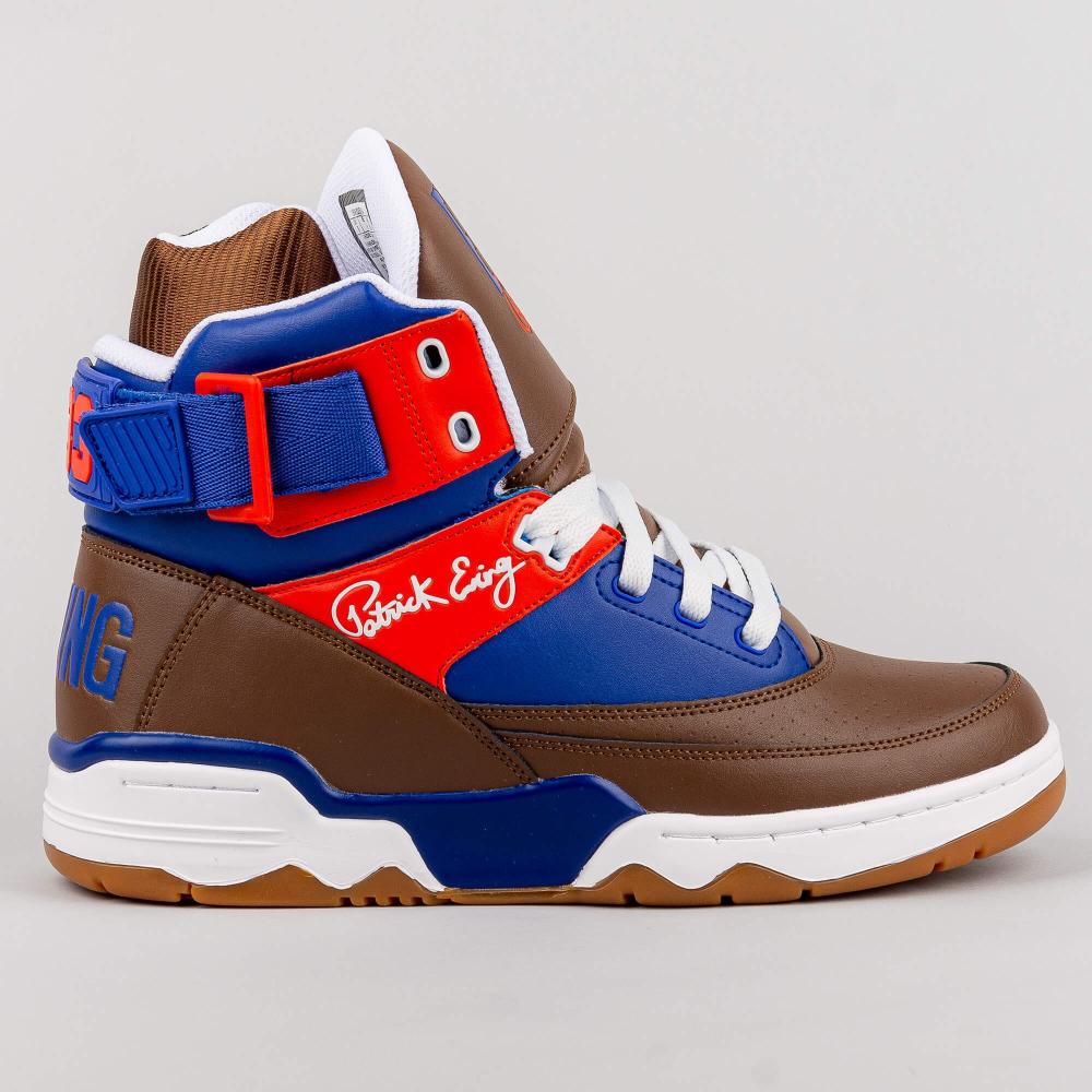 Ewing Athletics 33 HI WINTER x Snickers white/brown/royal/red