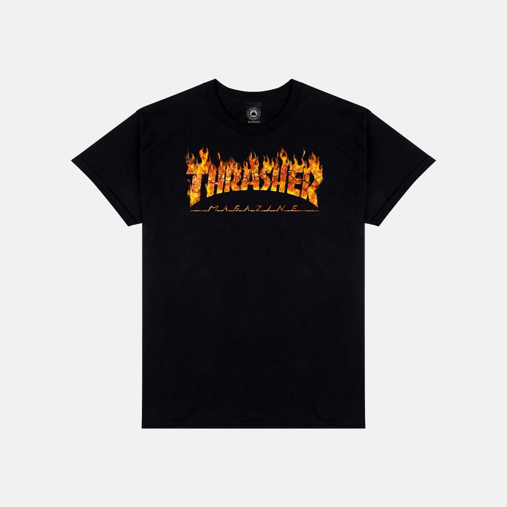Thrasher T-Shirt Inferno Black