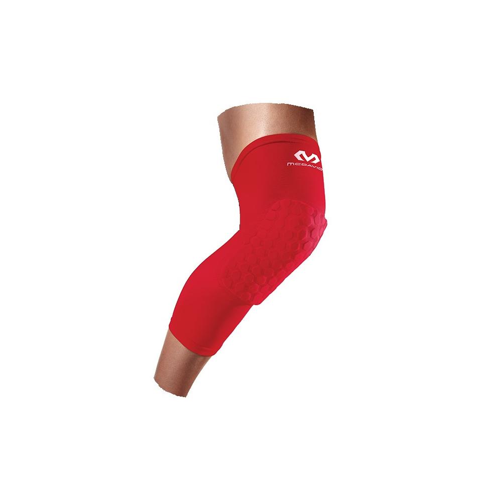 McDavid Hex Force HexPad Extended Leg Sleeves (chránič kolena - červený)