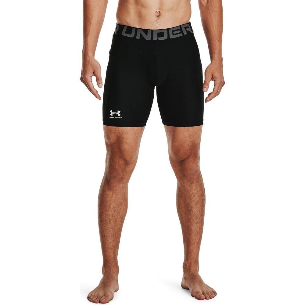 Under Armour Men's HeatGear® Armour Compression Shorts Black / White