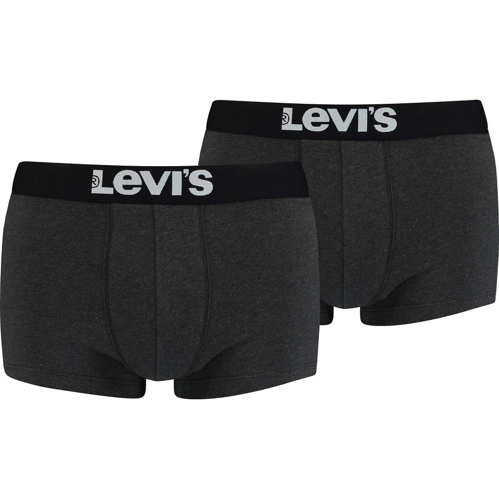 Levis Men Solid Basic Trunk 2P Anthracite Melange