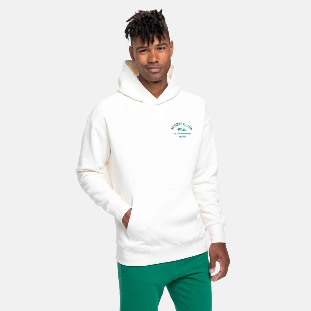 Fila Benz Loose Fit Hoody Antique White