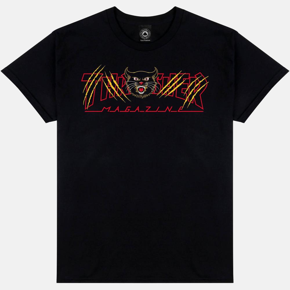 Thrasher Gato T-Shirt Black