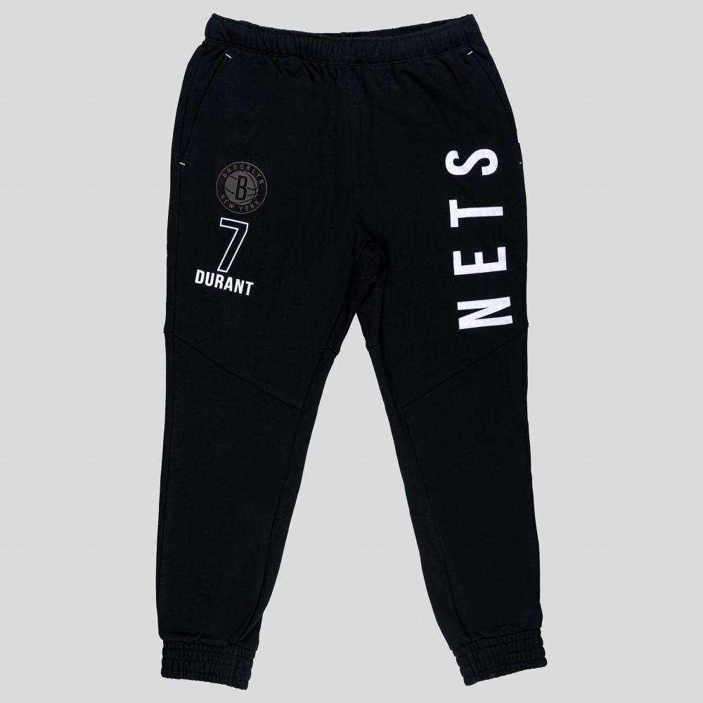 OUTER STUFF OFF COURT FLEECE KNIT JOGGER P BROOKLYN NETS - KEVIN DURANT BLACK/WHITE