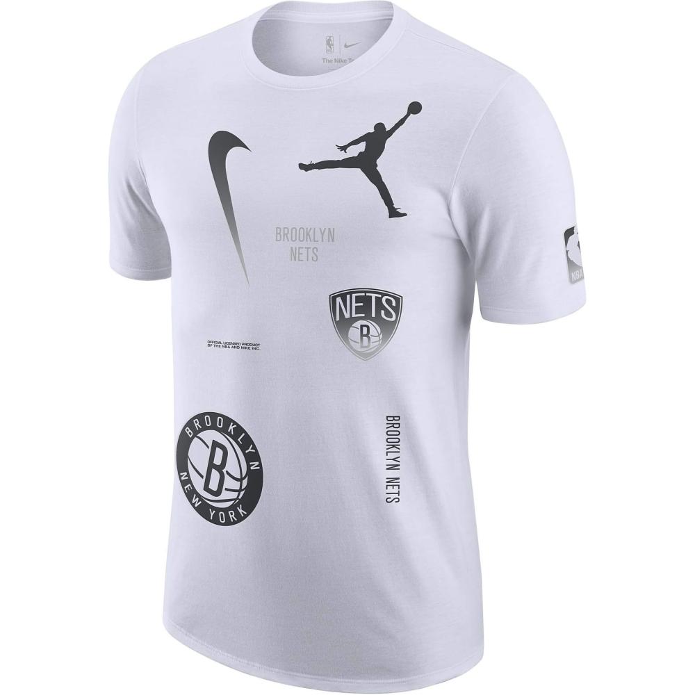 Nike Jordan Nk Courtside Statement Max 90 Ss - 8-20Y - Brooklyn Nets White