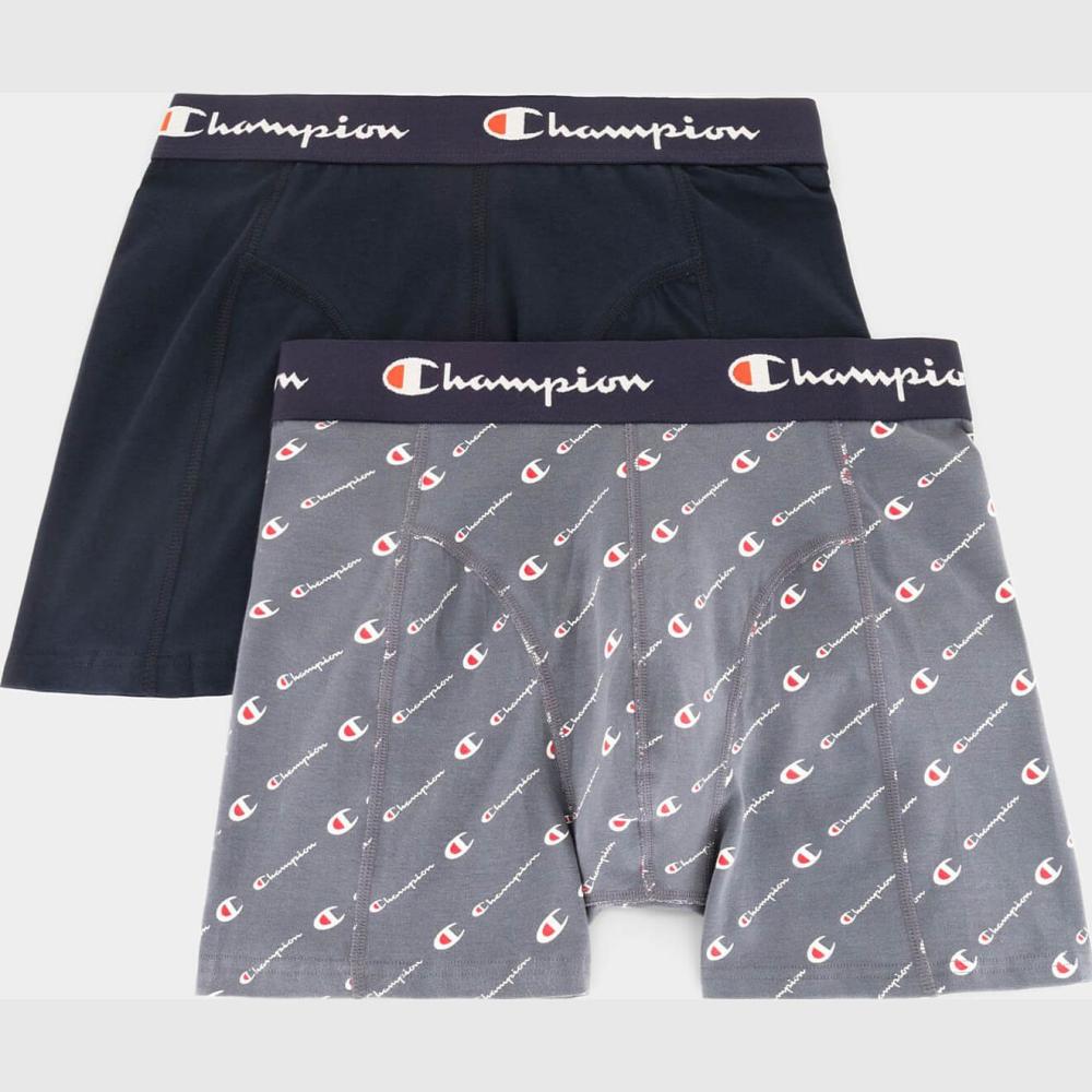 Champion 2 pk boxer Grey/Navy