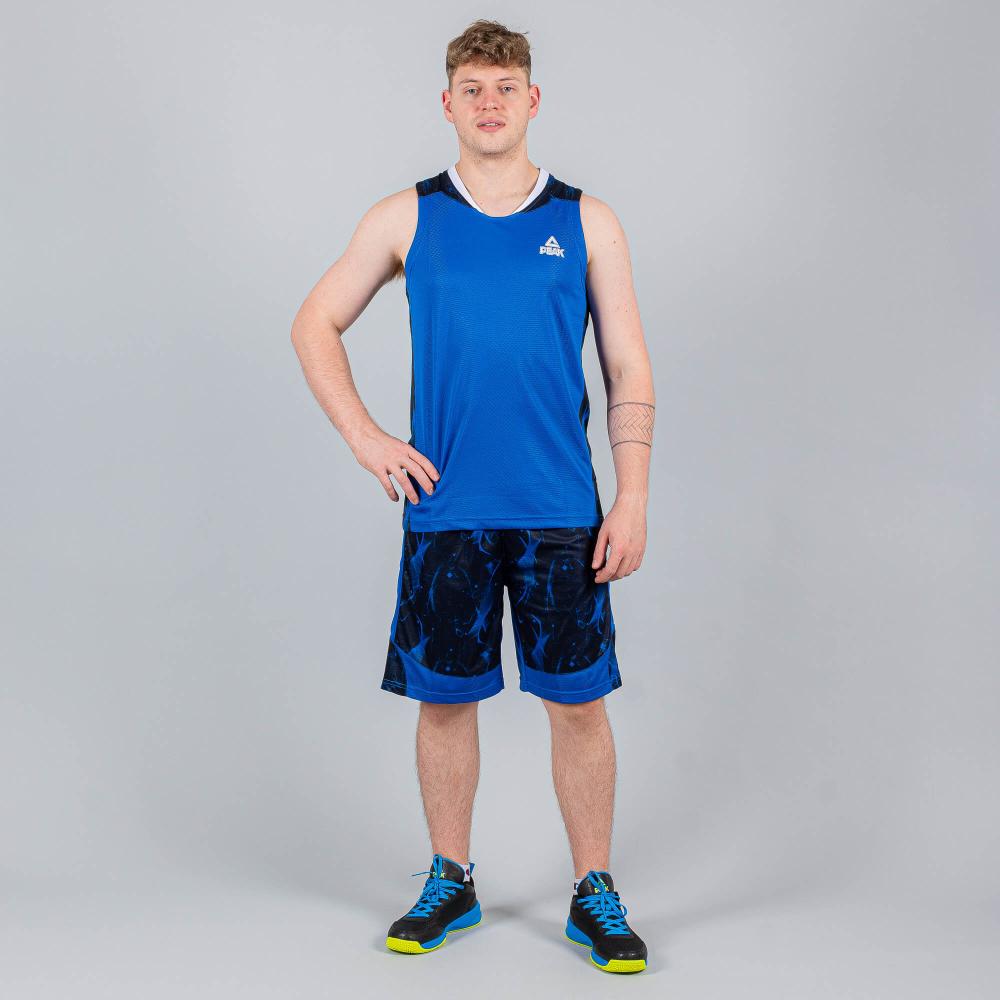 Basketbalová súprava (dres + trenírky)  Peak Basketball Sets Match modrá
