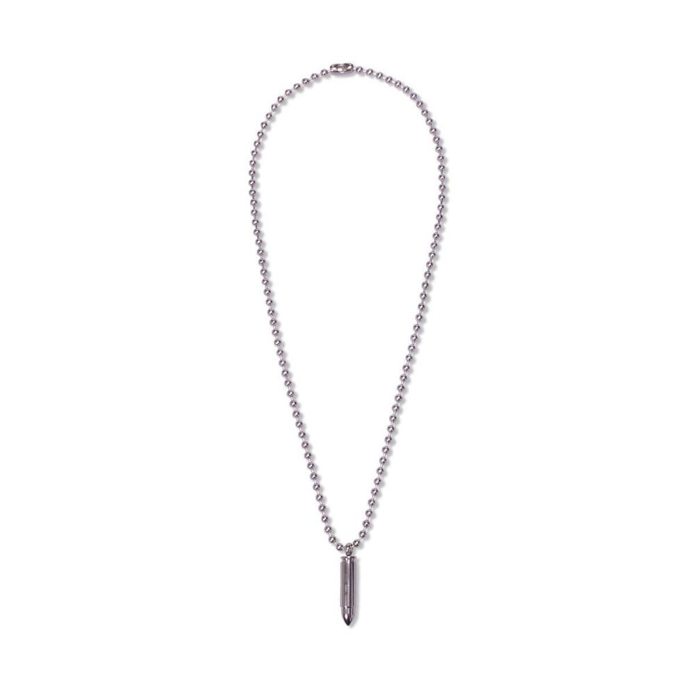 GRMY GRIMEY WEAR GLORIFIED BULLET NECKLACE SILVER