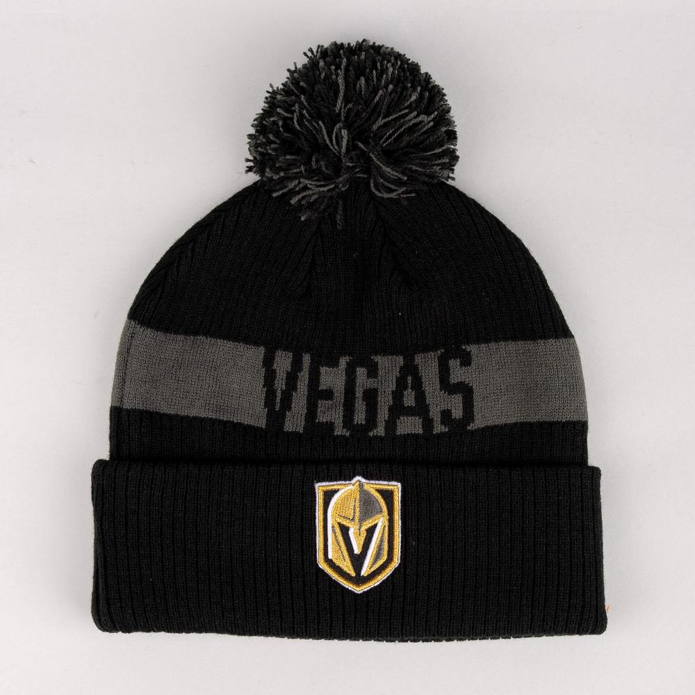 Fanatics NHL Fundamental Beanie Cuff with Pom Vegas Golden Knights Black/Charcoal Heather