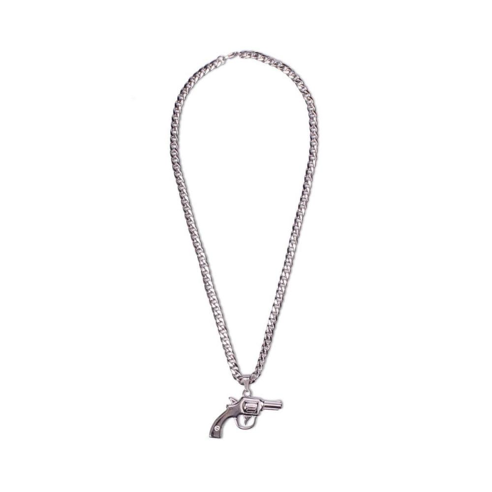 GRMY GRIMEY WEAR GLORIFIED GUN NECKLACE SILVER