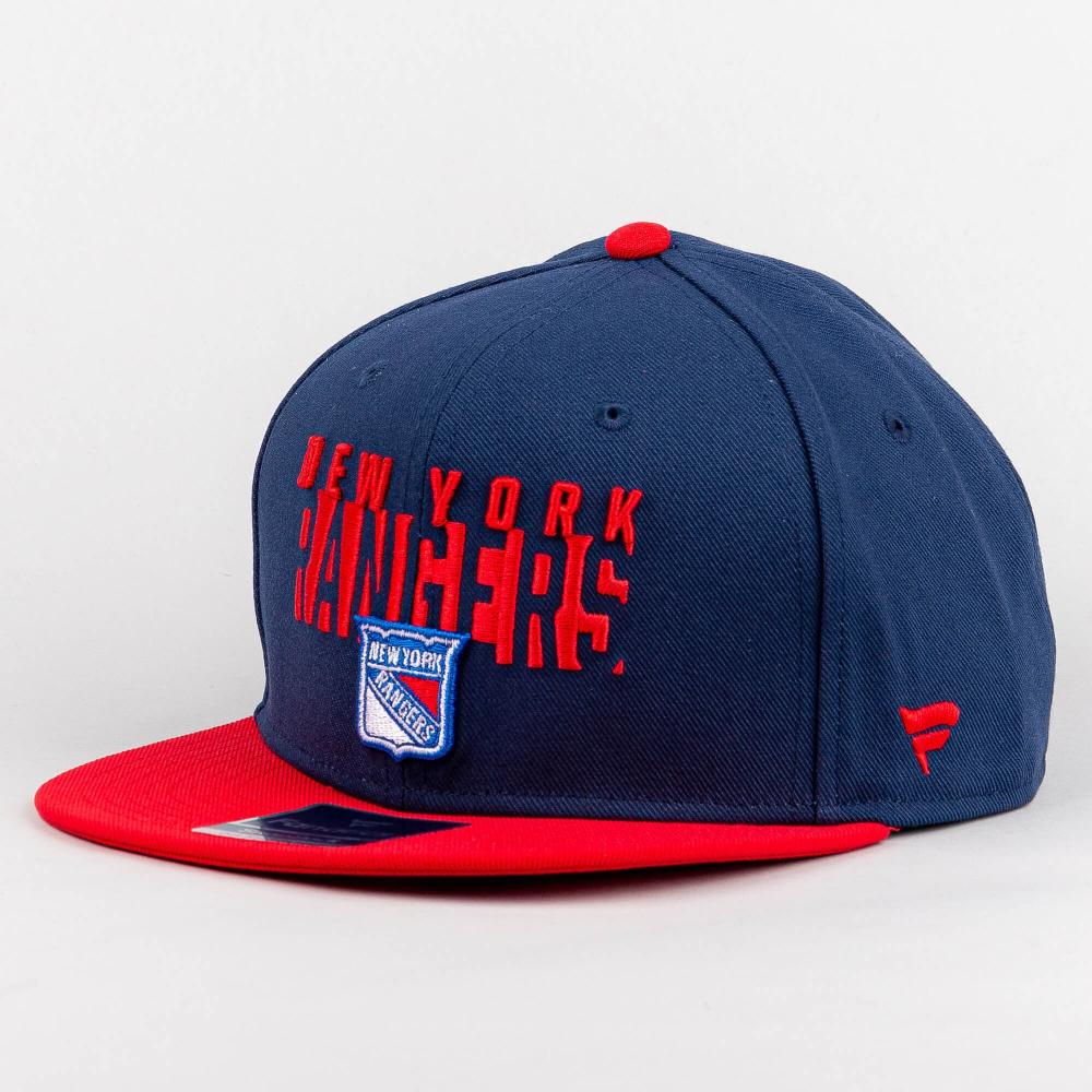 Fanatics NHL Fundamental Color Blocked Snapback New York Rangers Athletic Navy/Athletic Red