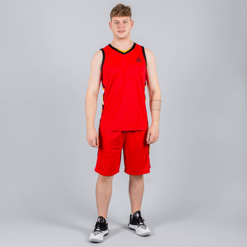 Basketbalová súprava (dres + trenírky) Peak Basketball Uniforms červerná