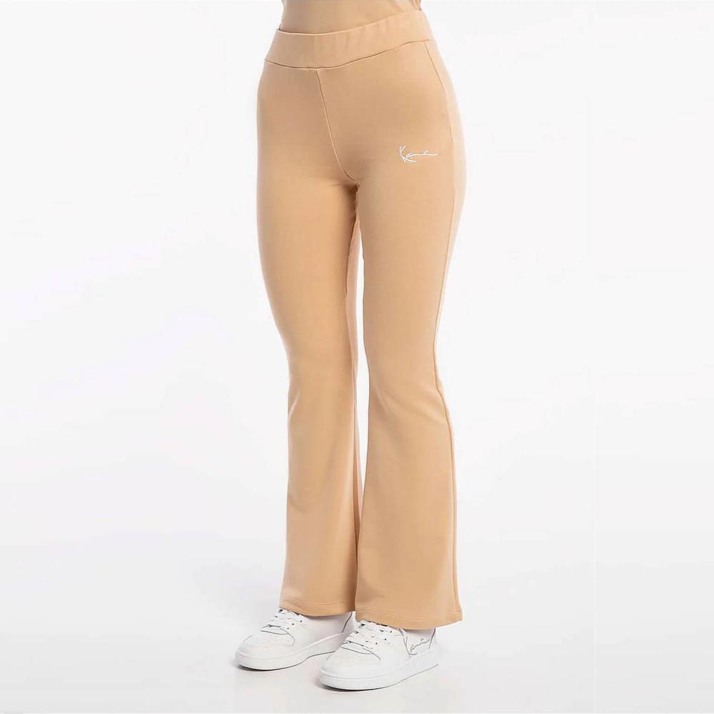 Karl Kani KK Small Signature Flared Leggings beige