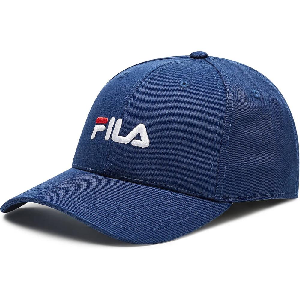 Fila BRASOV 6 panel cap with linear logo - strap back Medieval Blue