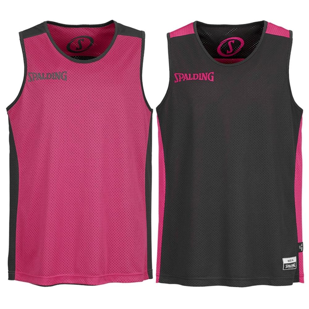 Obojstranný basketbalový dres Spalding Essential Reversible Shirt čierny/ružový