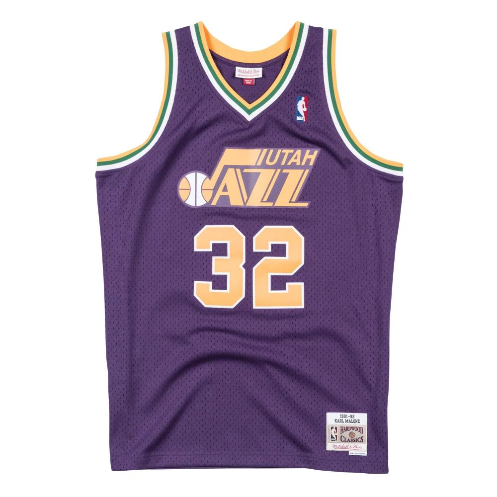 Mitchell & Ness Swingman Jersey - Karl Malone Nr.32 Utah Jazz Purple