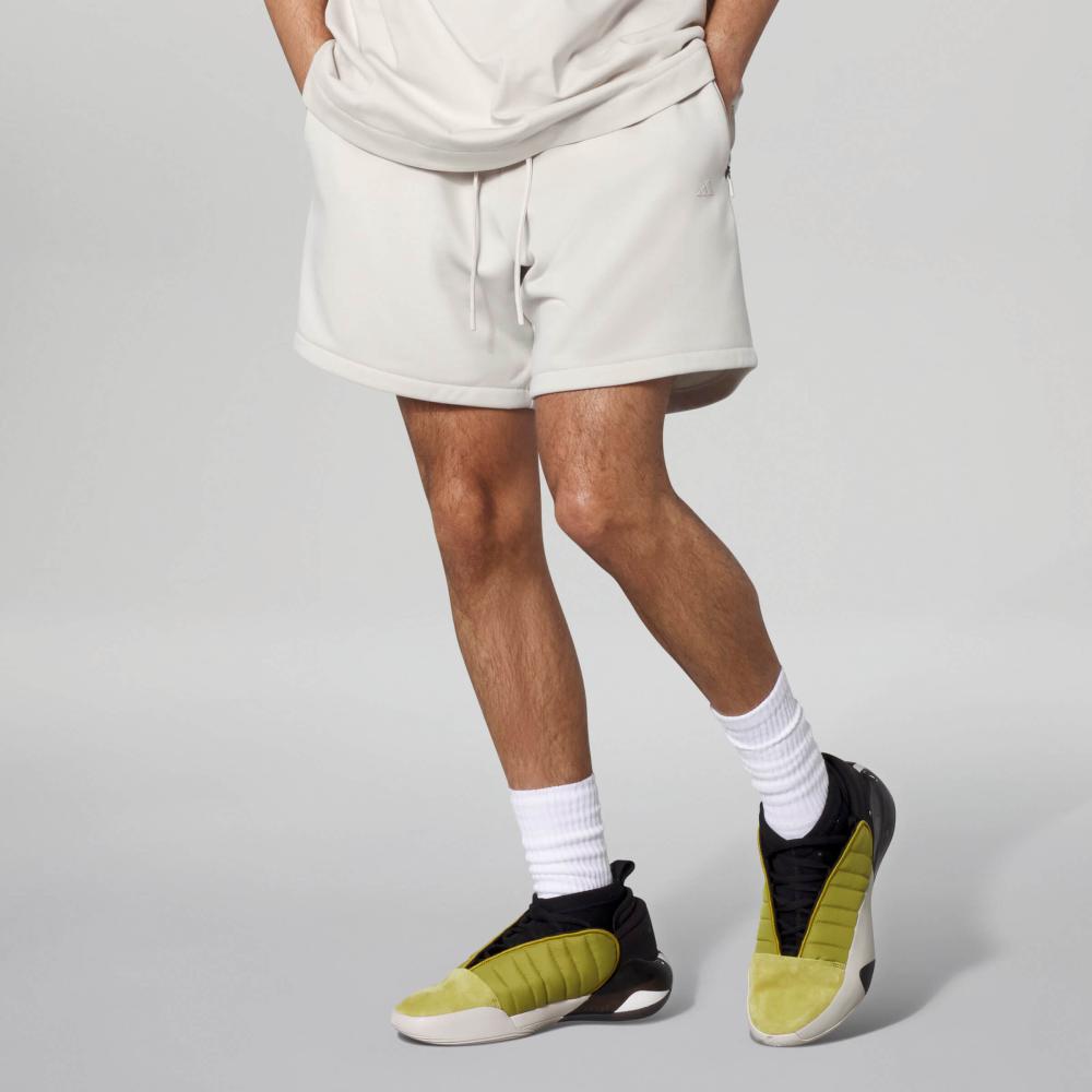 Adidas Unisex One Basketball Fleece Short White