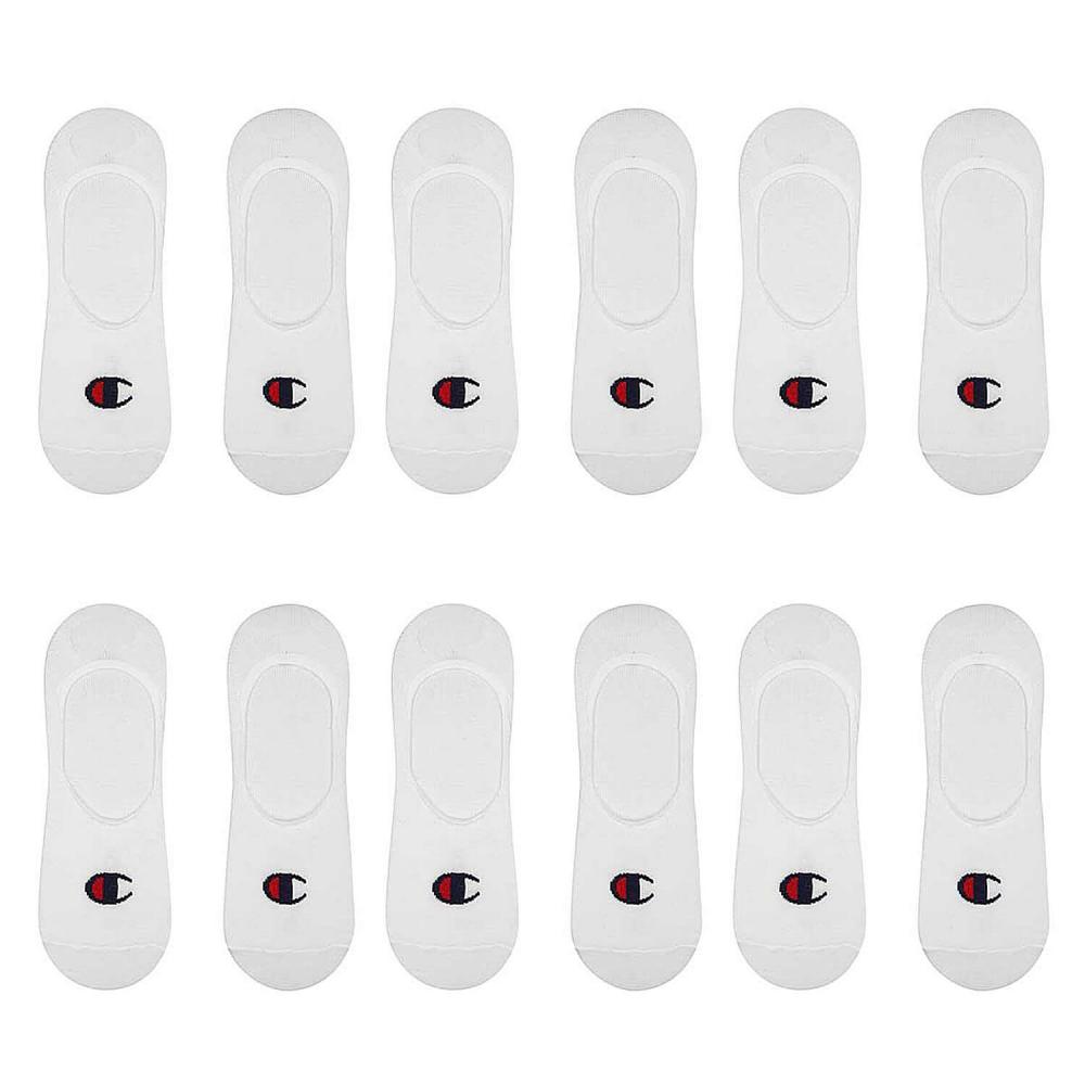 Champion 6Pk Footie Socks White