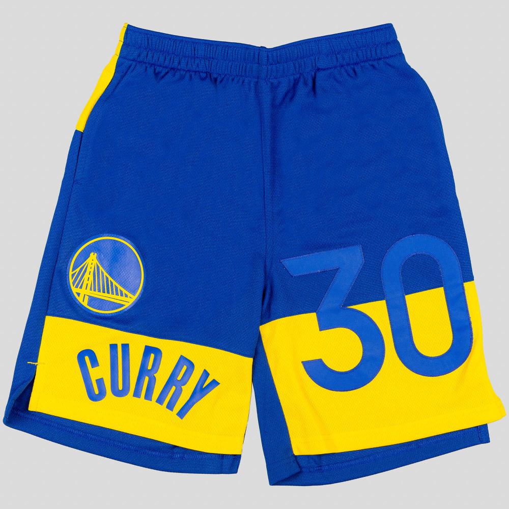 Outer Stuff Pandemonium N&N Short Golden State Warriors Stephen Curry Blue/Yellow