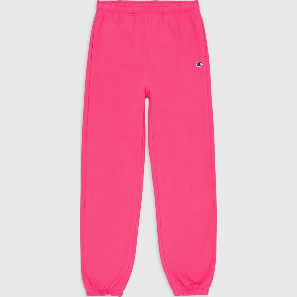 Champion Wmns Knitted Champion Logo Elastic Cuff Pants Pink