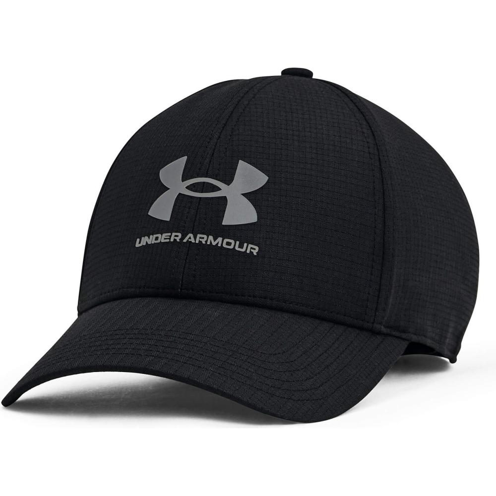 Under Armour Men's UA Iso-Chill ArmourVent™ Stretch Hat Black / Pitch Gray