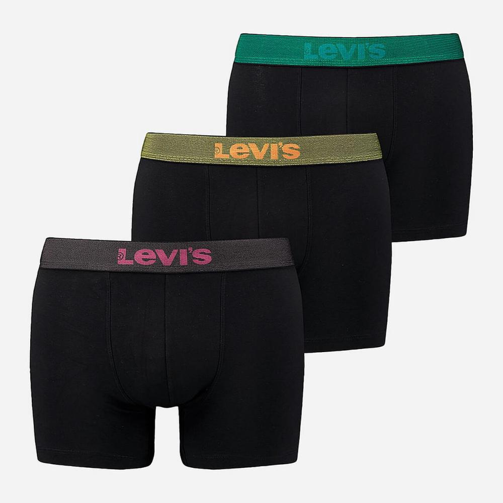 Levis Men Giftbox Dystopian Boxer Brief 3P Black Combo