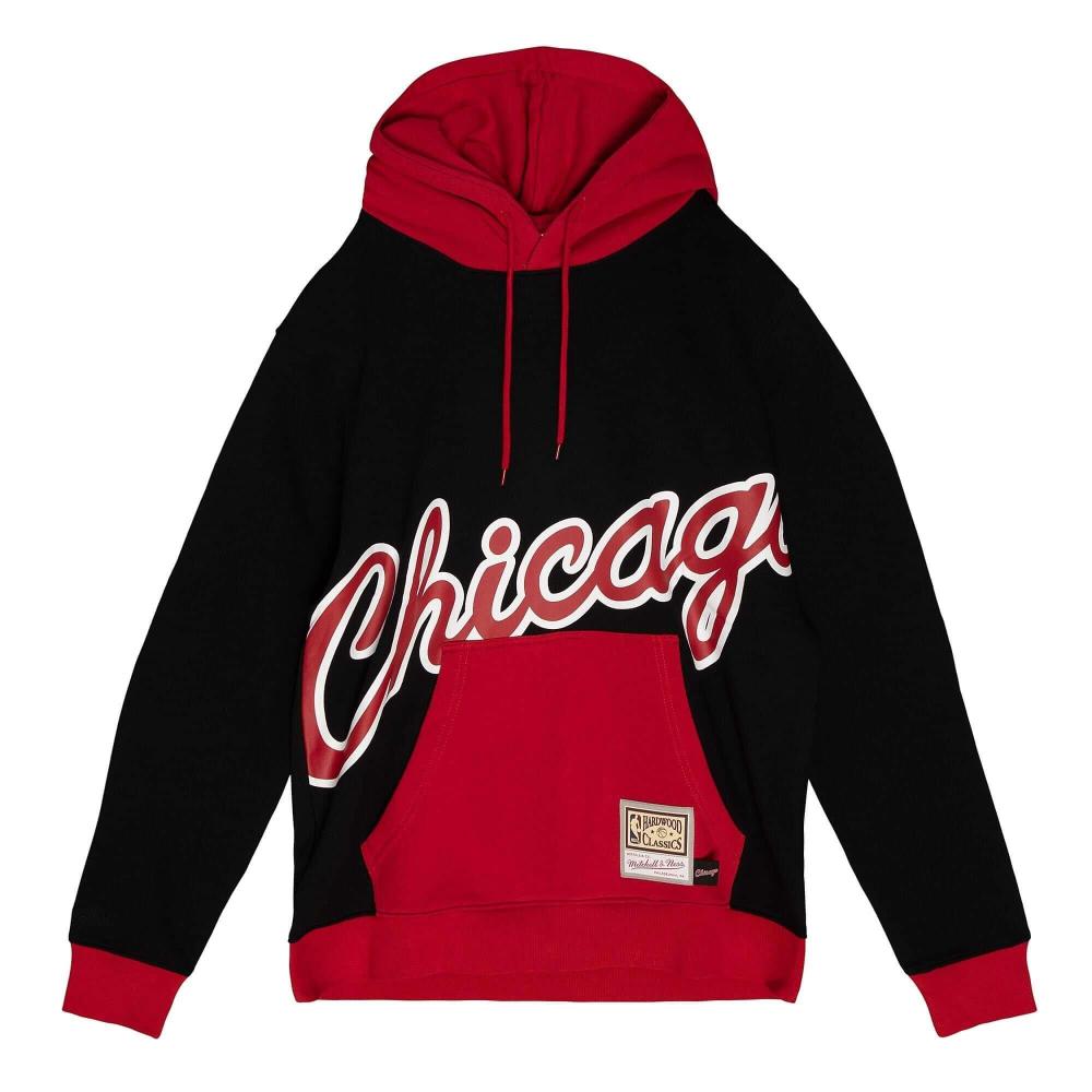 Mitchell & Ness NBA BIG FACE HOODY 5.0 CHICAGO BULLS Black