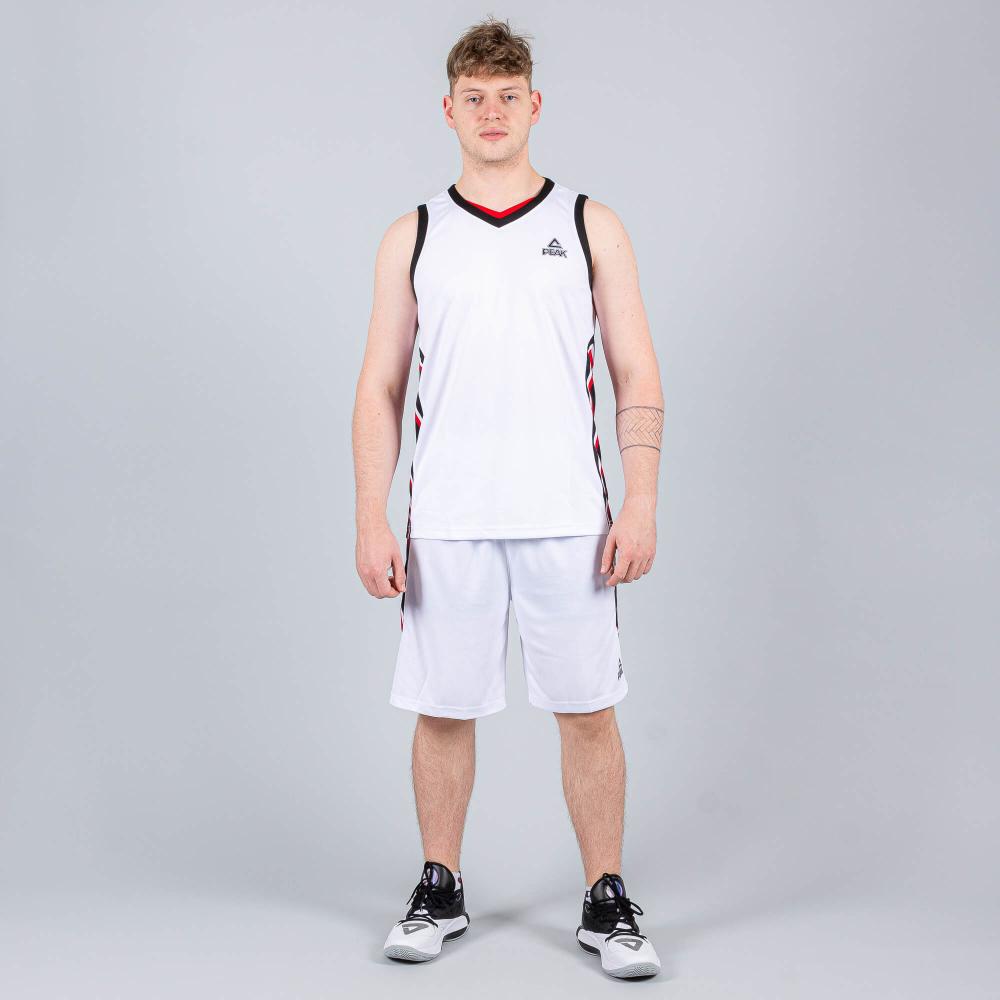 Basketbalová súprava (dres + trenírky) Peak Basketball Uniforms biela