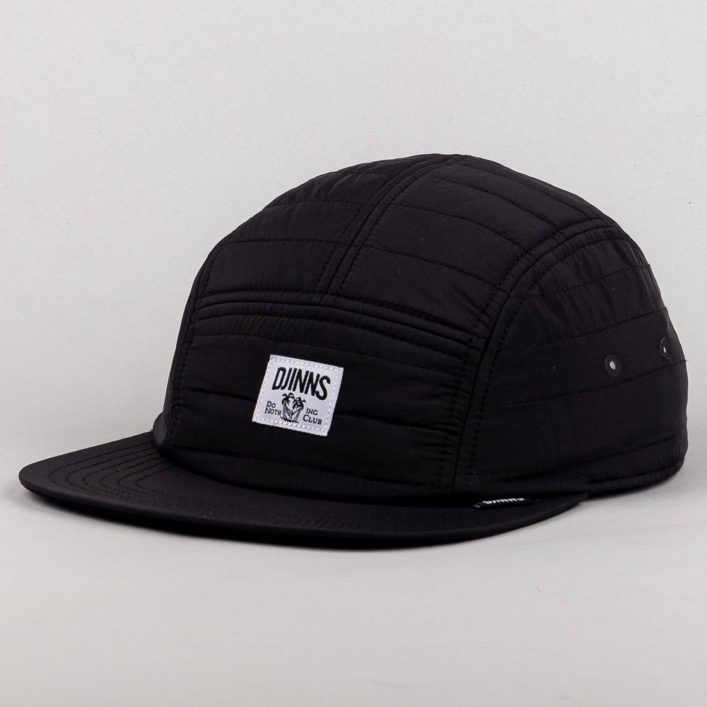 DJINN'S 5 Panel Flat Cap Puffy Nylon black