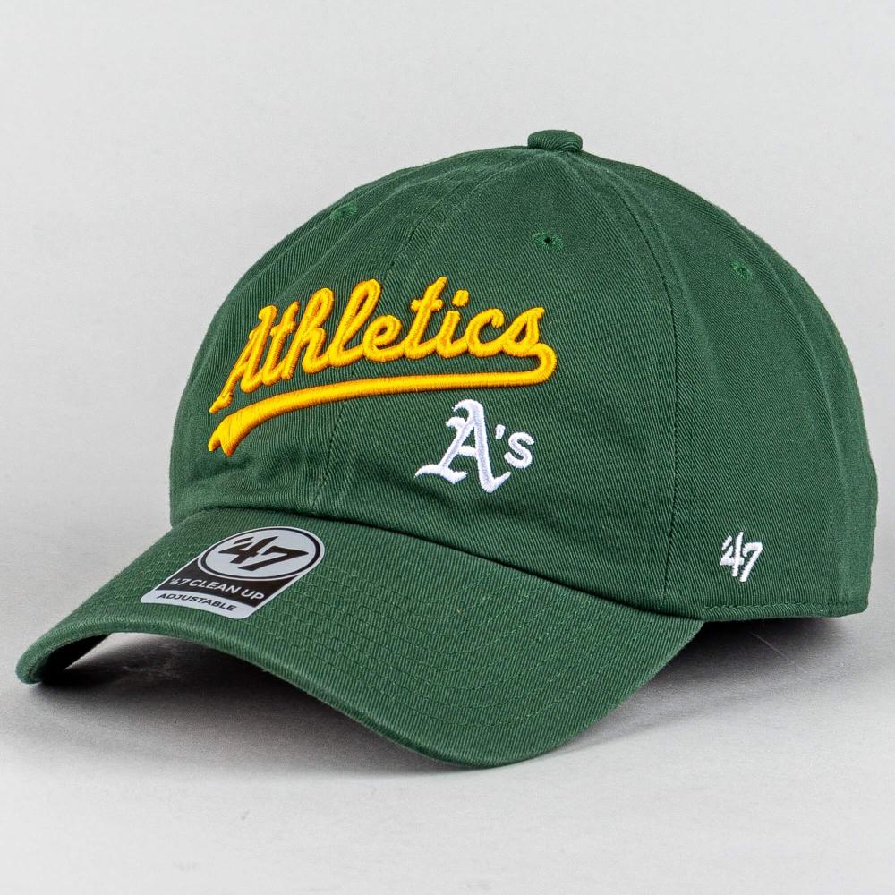 Šiltovka 47 Brand MLB Athletics Script ’47 CLEAN UP Dark Green