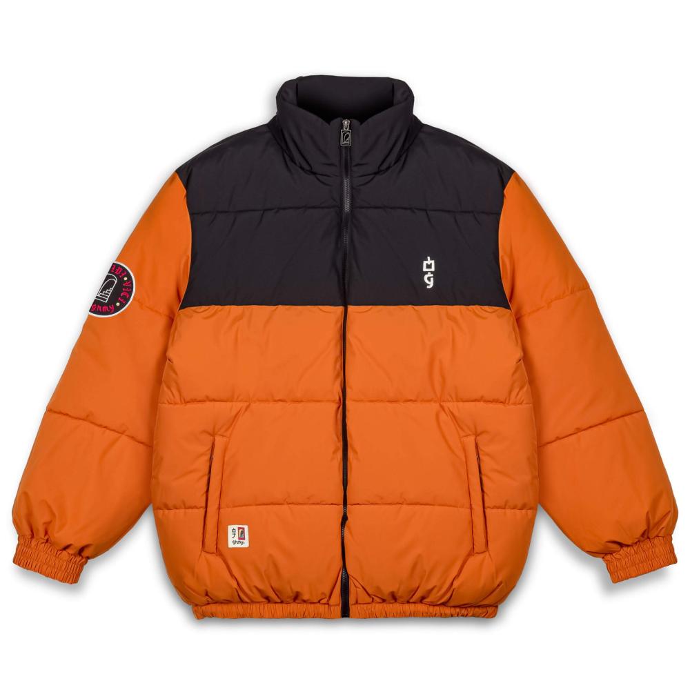 GRIMEY WEAR VITA DEORUM (GRMY X OJ) PUFFER JACKET ORANGE