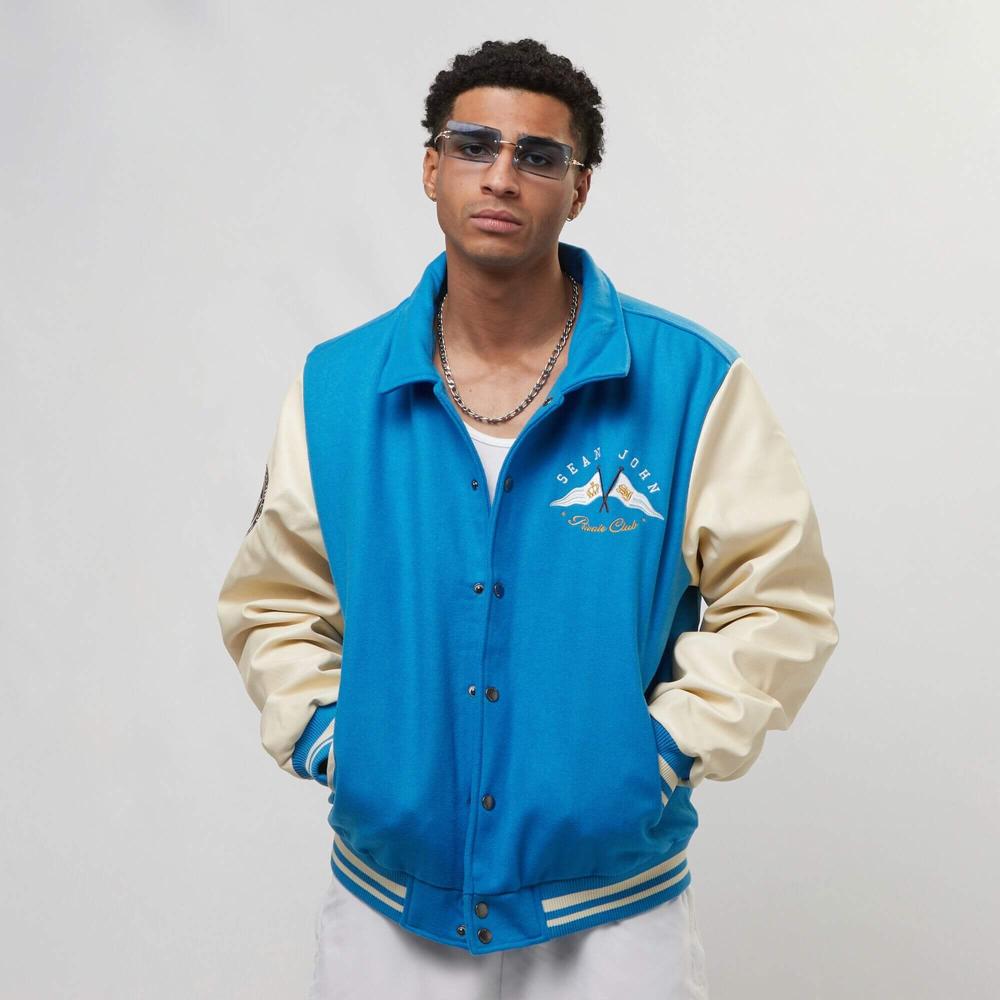 Sean John SJ Yacht Club Collegejacket blue/sand