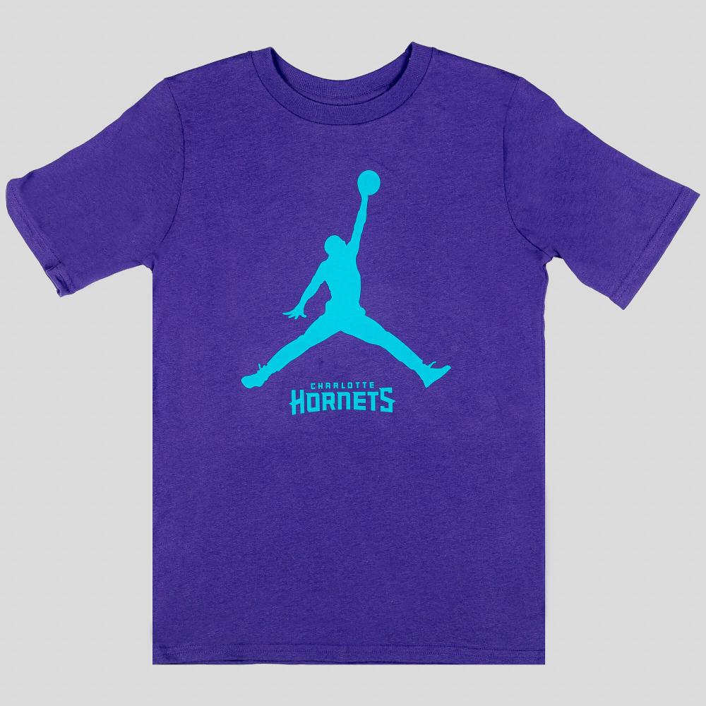Jordan Nba Nk Essential Jordan Ss Tee - 8-20 Charlotte Hornets Purple