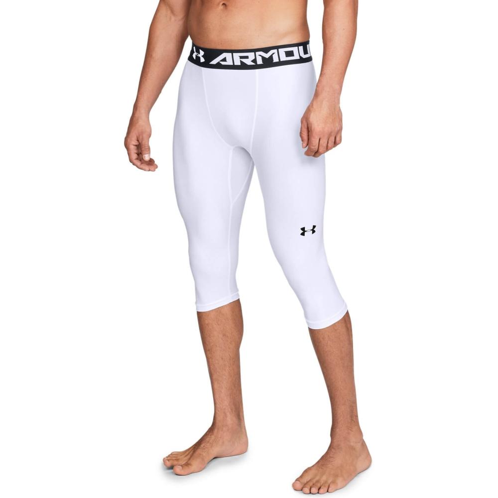 Under Armour Baseline Knee Tight White