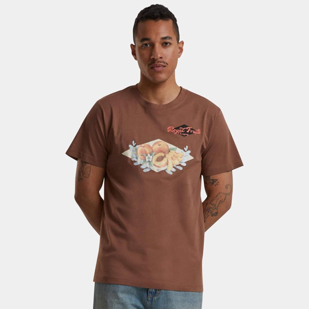 Tričko Mister Tee Front Print hnedé